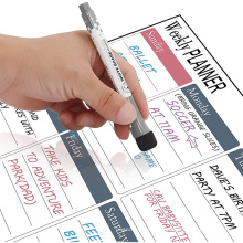 Customisierte Schul-/Büro-/Kühlschrankkalender Flexibler Trockenerase Magnetischer Kühlschrank Whiteboard -Aufkleber